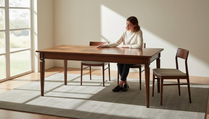jadalnia stoły Design Tabela Drewno Meble Stół obiadowy Solidne drewno Meble