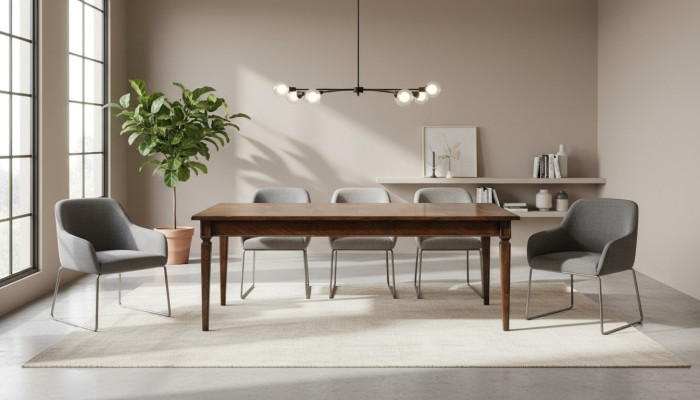 jadalnia stoły Design Tabela Drewno Meble Stół obiadowy Solidne drewno Meble