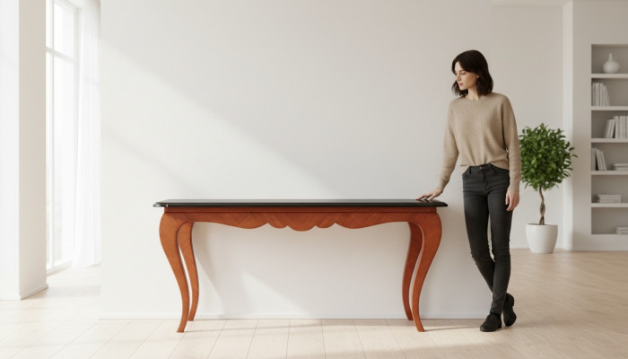 Luksusowy Tabela Drewno Stół obiadowy Mega Design stoły Nowy Stół obiadowy Brown