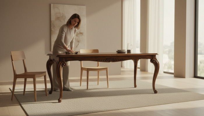 Luksusowa Tabela Stal nierdzewna stoły Stół obiadowy Włoski Design Brown