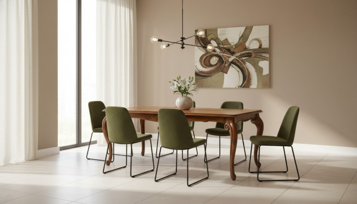 Luksusowa Tabela Stal nierdzewna stoły Stół obiadowy Włoski Design Brown