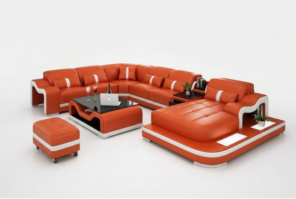 XXL Żywy krajobraz Narożnikowa kanapa Podkładka Zestaw narożny Narożnik Sofa Podkładka Siedziba Narożnik