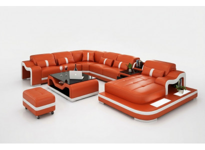 XXL Żywy krajobraz Narożnikowa kanapa Podkładka Zestaw narożny Narożnik Sofa Podkładka Siedziba Narożnik