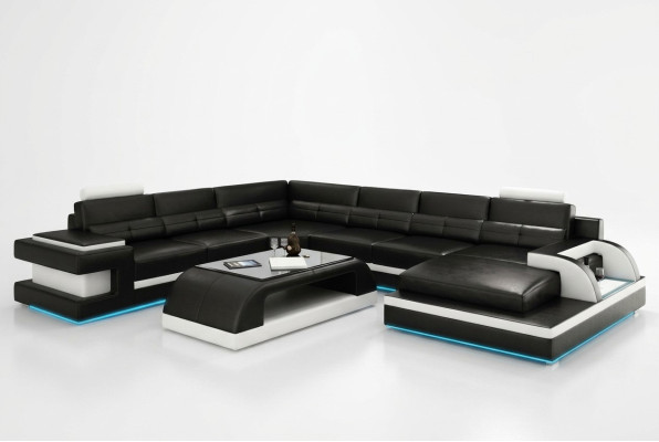 Nowoczesna Narożnik kanapa Podkładka Zestaw narożny Żywy krajobraz Sofa Narożnik Ustawić + USB