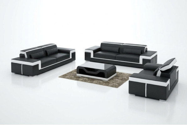 Zestaw sofowy 3+2 miejsce do siedzenia Skóra Sofa Kanapa Podkładka Ustawić Zestaw sofowy G8020D