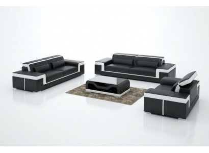 Zestaw sofowy 3+2 miejsce do siedzenia Skóra Sofa Kanapa Podkładka Ustawić Zestaw sofowy G8020D