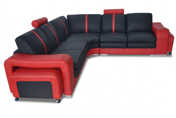 Nowoczesna Narożnikowa kanapa Podkładka Zestaw narożny Sofa Narożnik Ustawić + USB Żywy krajobraz