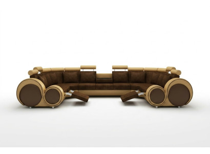 Materiał Włókienniczy Sofa Tekstylna Sofa z USB Narożnikowa kanapa Kanapa Żywy krajobraz XXL Relaks Nowość
