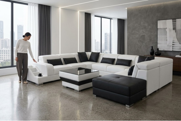 Modern Siedziba Podkładka Żywy krajobraz Living Room Couch Podkładka Narożnik USB UForm Nowość