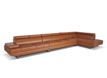 XXL Loung Dream Sofa Kanapa Podkładka Siedziba Ustaw Żywy krajobraz Skóra Narożnik +USB