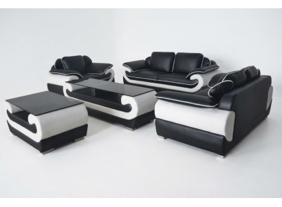 Zestaw sofowy + Tabela USB 3+2+1 miejsce do siedzenia Sofa Obcios Skóra Sofy Podkładka