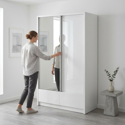 Szafa do przechowywania 130cm Półka Szafa archiwalne drzwi przesuwne drzwi przesuwne biurowe