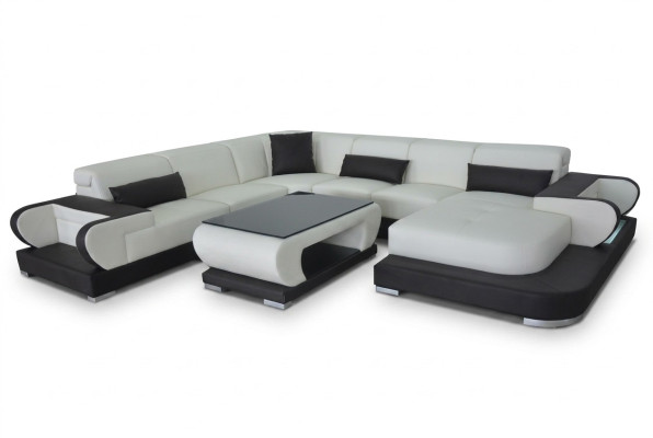 Nowoczesna kanapa do salonu z miękkim wyściełanym zestawem narożnym Sofa na zamówienie + USB