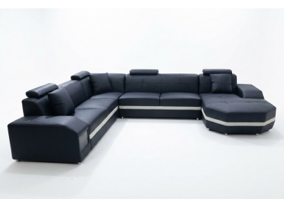 Sofa Narożnikowa kanapa Design Podkładka Narożnik Kanapa Żywy krajobraz Zestaw narożny UForm +USB