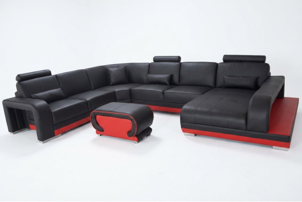 Sofa Narożnikowa kanapa Design Podkładka Narożnik Żywy krajobraz Zestaw narożny Kanapa UForm +USB