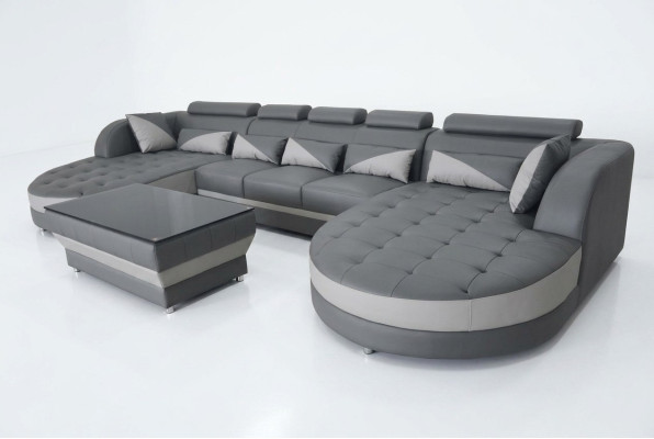 Narożnik kanapa Design Zestaw narożny Narożnik Sofa Sofa Podkładka Żywy krajobraz Tabela USB