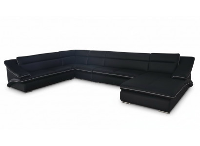Sofa Narożnikowa kanapa Design Podkładka narożnikowa Zestaw narożny Couch UForm Żywy krajobraz +USB
