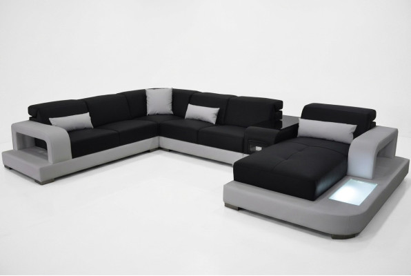 Modern Siedziba Podkładka Żywy krajobraz Living Room Couch Podkładka Narożnik USB + Light