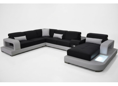 Modern Siedziba Podkładka Żywy krajobraz Living Room Couch Podkładka Narożnik USB + Light