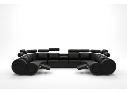 Projektant Żywy krajobraz narożnik z USB Couch Sofa Podkładka Skórzana Sofa Sofy Nowość