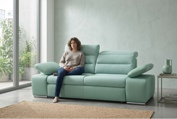 Sofa Trzyosobowa Wielofunkcyjna Sofa Design Podkładka Meble do Salonu Materiał Włókienniczy