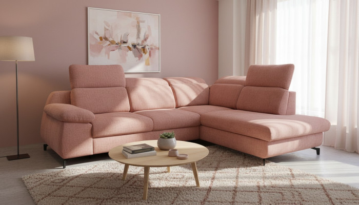 Narożnik kanapa kanapa z funkcją spania Żywy krajobraz sofa Zestaw narożnych sof