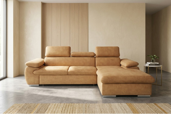 Narożnikowa kanapa rozkładana sofa w kształcie litery L Narożnikowa kanapa narożnik Podstawa łóżka sofa Żywy krajobraz Nowość