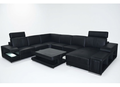 Narożnik kanapa Design Podkładka Zestaw narożny sofa Żywy krajobraz Couch Tabela USB