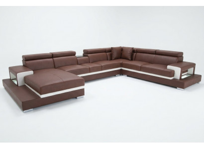 Design Skóra Podkładka Siedziba Pokój Living Sofa Narożnik Couch z USB Designer Ustawić