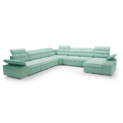 Narożnik kanapa Kształt U z funkcją spania Żywy krajobraz sofa kanapa sofy kanapy