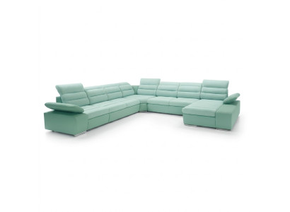 Narożnik kanapa Kształt U z funkcją spania Żywy krajobraz sofa kanapa sofy kanapy