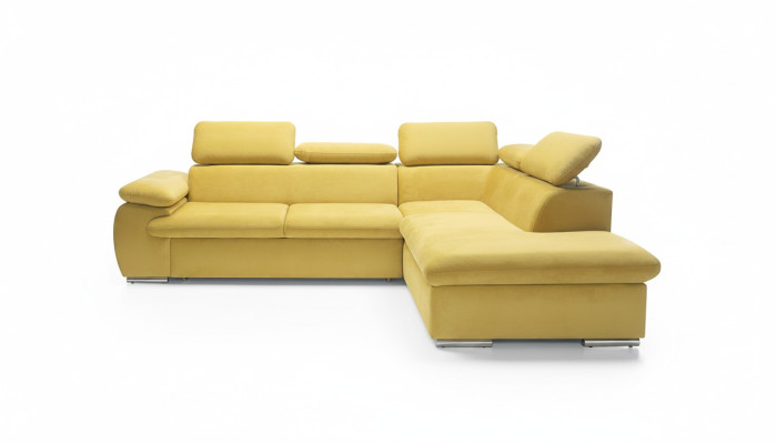 Design Narożnikowa kanapa Sofa rozkładana w kształcie litery L Podkładka rozkładana sofa Włókiennicza Funkcja łóżka do spania