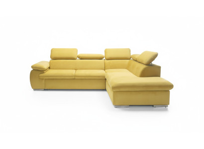 Design Narożnikowa kanapa Sofa rozkładana w kształcie litery L Podkładka rozkładana sofa Włókiennicza Funkcja łóżka do spania
