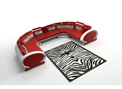 Skórzana sofa z USB tapicerowana sofa Ustawić Żywy krajobraz narożnik kanapa Narożnikowa kanapa Czerwony