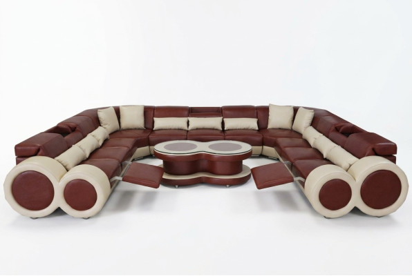 Żywy krajobraz Sofa Couch Podkładka Siedziba Narożnik Ustaw Designer Couches Sofy + USB