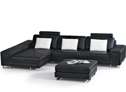 Żywy krajobraz Designerska Sofa Kanapa Podkładka Skóra Sofy Narożnik Narożnik Siedziba LForm Genov