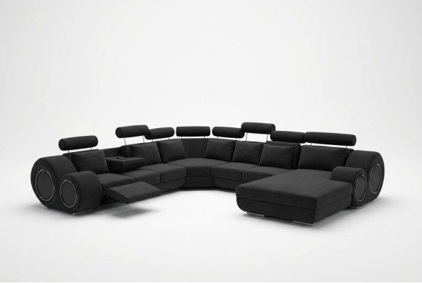 Sofa z USB Designer Żywy krajobraz Kształt U Couch Narożnikowa kanapa Podkładka Ustawić Nowość