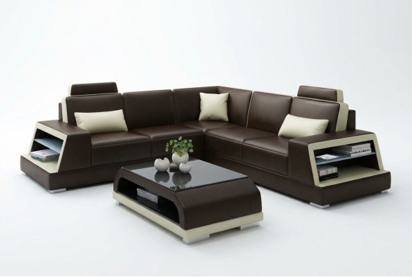 Narożnikowa kanapa L-shape G8045B Narożnik Sofa Podkładka Kanapa Siedziba Narożnik Skóra Ustawić Moderne