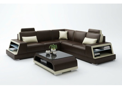 Narożnikowa kanapa L-shape G8045B Narożnik Sofa Podkładka Kanapa Siedziba Narożnik Skóra Ustawić Moderne