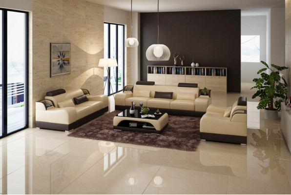 Zestaw sofowy Kanapa Siedziba Ustawić 3+2+1 Kompletny zestaw Nowoczesna Sofa do Salonu