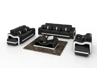 Zestaw sofowy Nowoczesna Kanapa Sofa Siedziba 3+1+1 Kompletny Ustaw Zestaw Nowy Salon