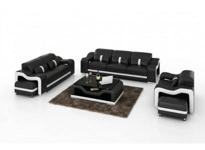 Zestaw sofowy Nowoczesna Kanapa Sofa Siedziba 3+1+1 Kompletny Ustaw Zestaw Nowy Salon