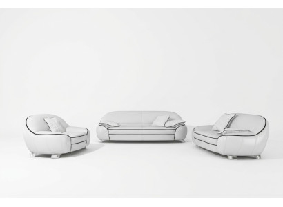 Skórzana sofa kanapa Żywy krajobraz 3+2+1 miejsce do siedzenia Ustawić Design Nowoczesna Sofa na USB