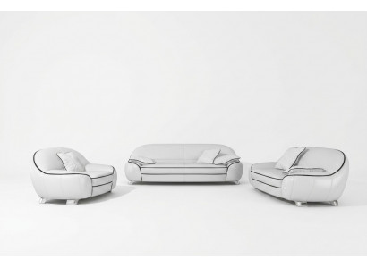 Skórzana sofa kanapa Żywy krajobraz 3+2+1 miejsce do siedzenia Ustawić Design Nowoczesna Sofa na USB