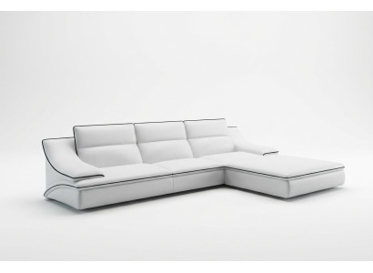 Skórzana sofa z USB,Żywy krajobrazu Narożnikowa kanapa Narożnik Ustaw Design Modern Sofa A1160C