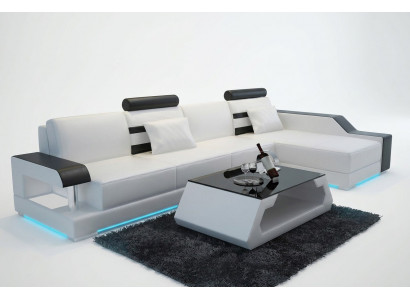 Sofa skórzana na wymiar Kanapa Żywy krajobraz Narożnikowa kanapa Ustawić Design Sofa USB Nowość