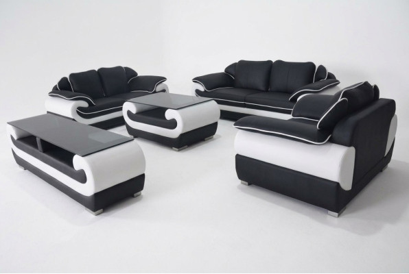 Zestaw sofowy 5 szt. rtv Kanapa Tabela 321 Siedziba Ustawić Nowoczesna Sofa Fotel + USB