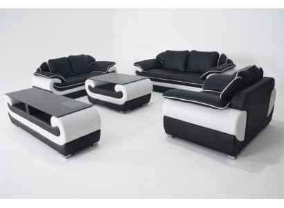 Zestaw sofowy 5 szt. rtv Kanapa Tabela 321 Siedziba Ustawić Nowoczesna Sofa Fotel + USB