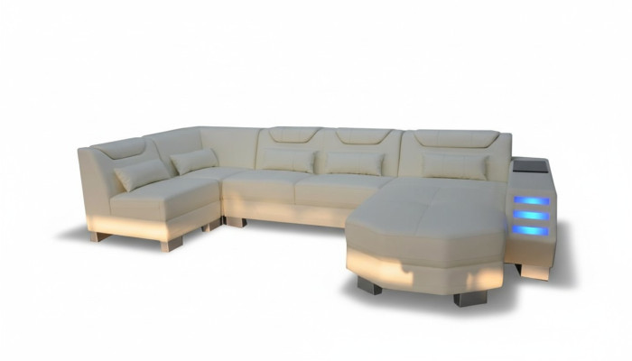 Designerska Sofa z USB Narożnik Skóra Narożnik Sofa Podkładka Pokój Skóra Siedziba Podkładka Nowość
