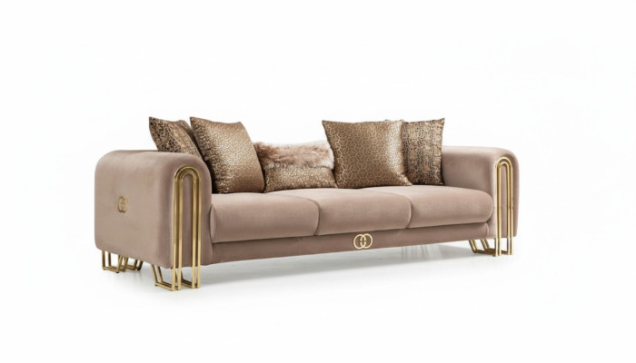Designerskie Kanapy Podkładka Sofa Sofy 3 miejsce do siedzenia Trzyosobowa sofa materiałowa do salonu Nowość